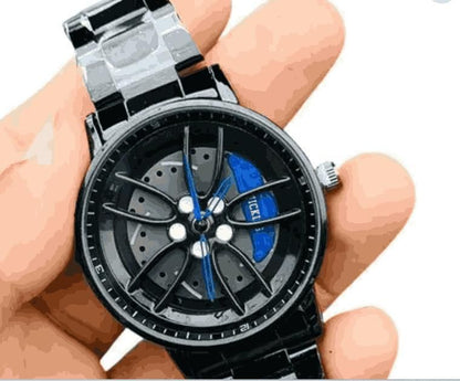 Stereoscopic Car Wheel Watch - Unique Timepiece for Automotive Enthusiasts